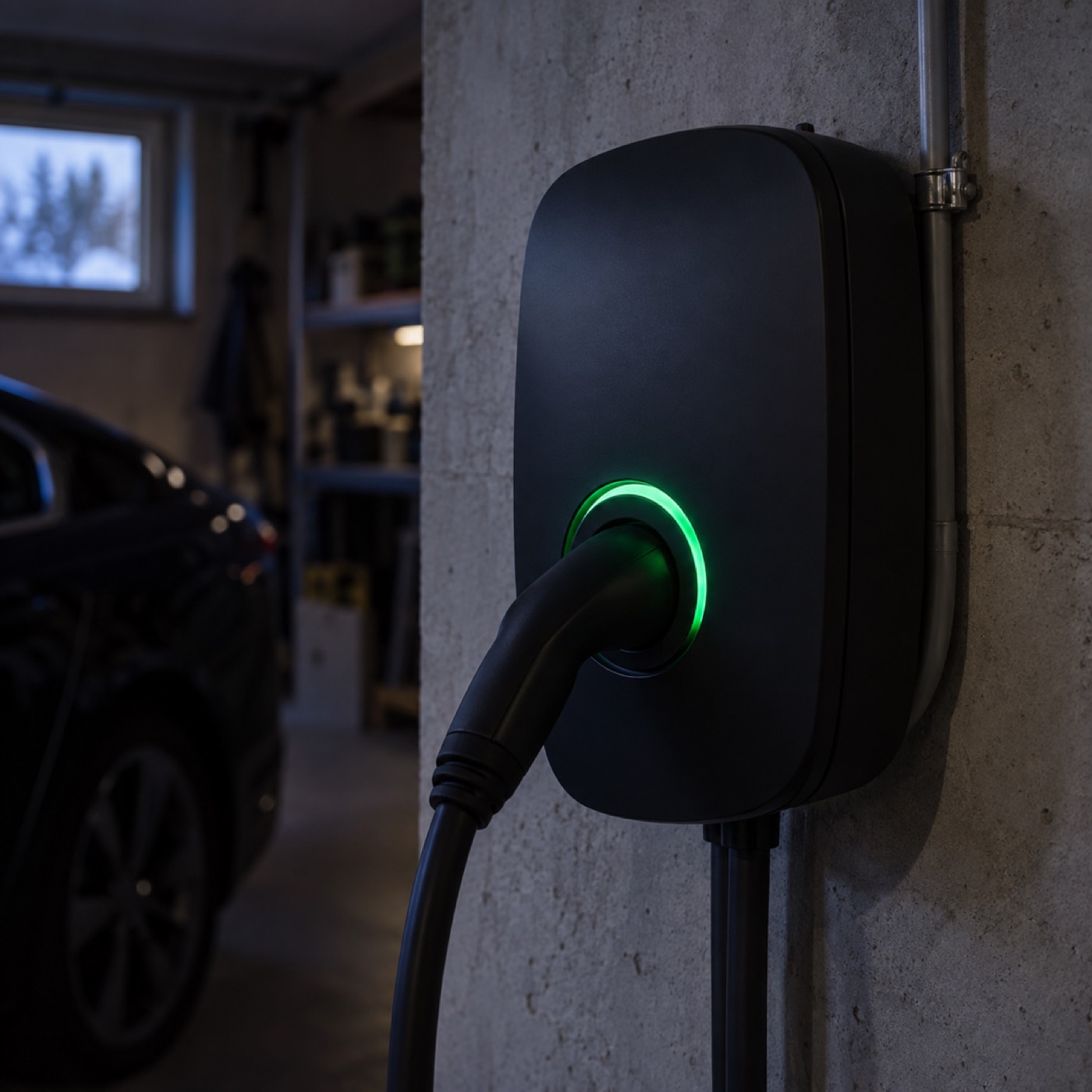 Felsökning av laddbox med statuslampa och kabel
